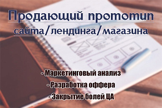 Прототип лендинга + исследование ЦА
