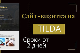 Профессиональный сайт-визитка в кратчайшие сроки