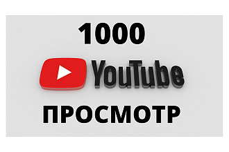 1000 реальне просмотр на YouTube
