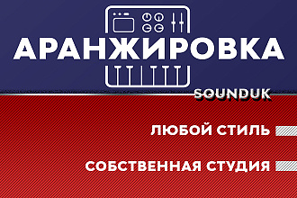 Аранжировка профессиональная в любом стиле. Весь набор инструментов
