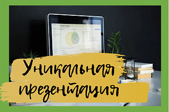 Уникальный дизайн презентации для рассылки, рекламы, выступлений