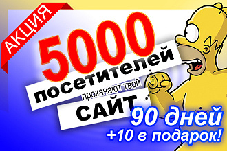 55 уникальных посетителя, в течение 90 дней