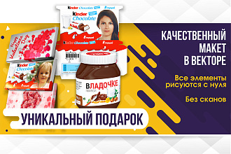 Оформление шоколадок и сладостей