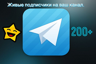 +200 подписчиков на канал в Телеграм
