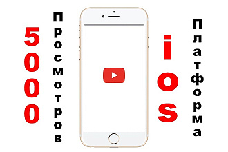 5000 просмотров ваших видео с мобильных устройств iOS - Apple + бонус