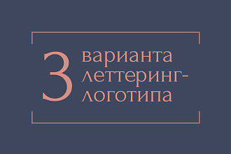Разработка уникального логотипа в стиле леттеринг