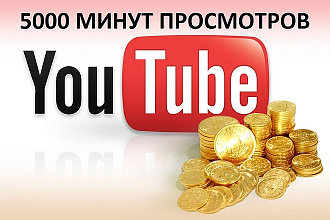5000 минут просмотров Вашего видео в YouTube
