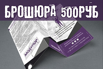 Разработаю брошюру 2 варианта