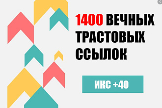Размещение 1400 профильных вечных ссылок. Рост ИКС до +40