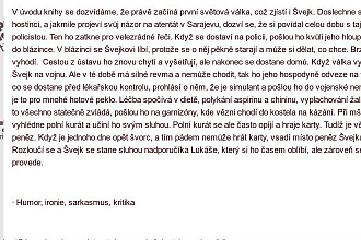 Набор текста на чешском языке