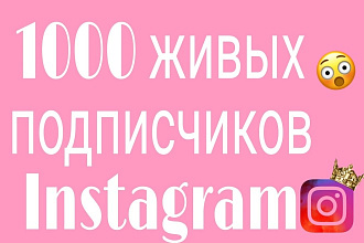 1000 русскоязычных Инстаграм подписчиков