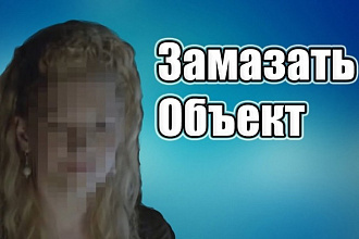 Замазать объект или лицо на видео