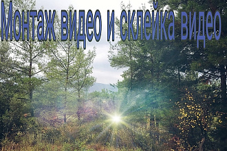 Сделаю монтаж видео