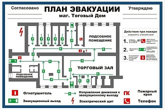 Схема эвакуации