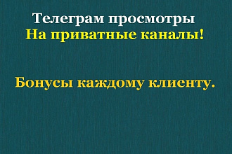 Просмотры на приватные каналы телеграм. Просмотры на закрытые каналы