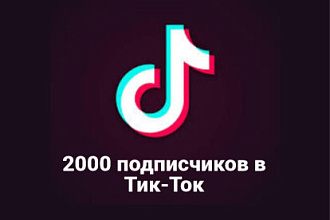 2000 подписчиков в Тик-Ток на ваш аккаунт