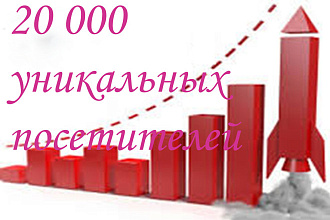 20 000 уникальных посетителей