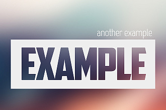 Нарисую текстовый плоский логотип. 7 вариантов фона