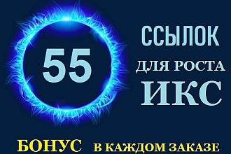 55 вечных трастовых ссылок в зоне RU с ИКС от 90 и выше + Бонус