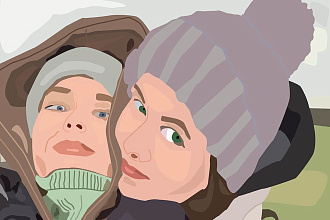 Портрет в векторе
