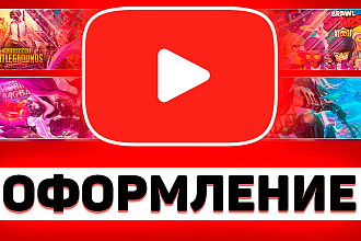 Полное Оформление Ютуб канала. Шапка для Youtube, аватар