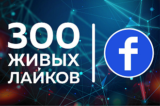 Facebook. 300 лайков от живых и активных пользователей из СНГ