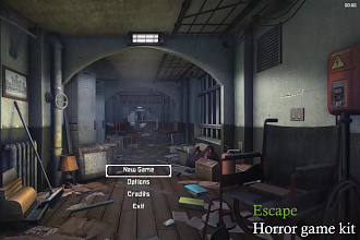 Escape Horror Game Kit адаптированный под Unity 2019.3. 7f1