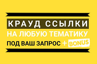 5 качественных крауд-ссылок на свободную тему. Ручное размещение