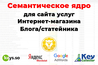 Семантическое ядро для сайта до 400 запросов с группировкой по ТОПу