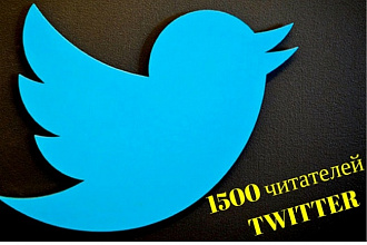 1500 читателей в ваш twitter