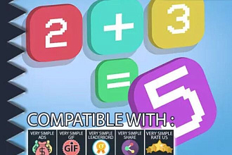 Готовый проект Math Game для Unity + AdMob