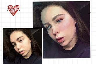 Напишу портрет по вашей фотографии в Instagram стиле