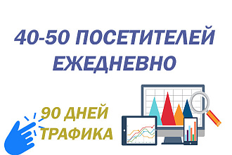 40-50 качественных посетителей ежедневно в течение 90 дней