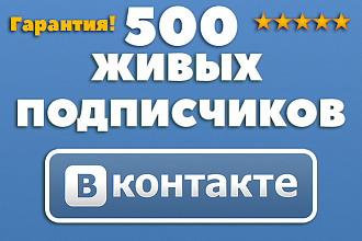 500 живых участников в паблик или группу ВКонтакте, никаких ботов