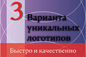 3 варианта логотипа + исходники+ визуализация