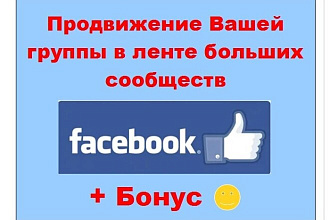 Продвижение группы в Facebook через размещение рекламы в лентах групп