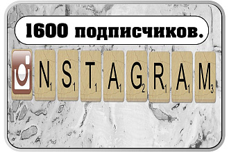 1600 подписчиков в инстаграм