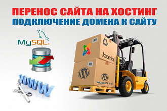 Перенос сайта на хостинг, подключение домена к сайту