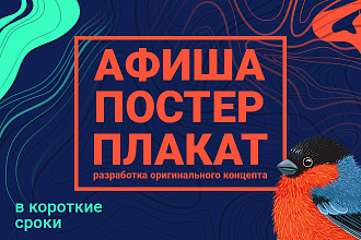 Разработка постера, плаката или афиши
