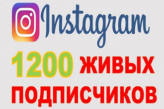 Живые подписчики в Инстаграм 1200 +