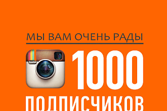 Добавлю 1000 подписчиков Инстаграм