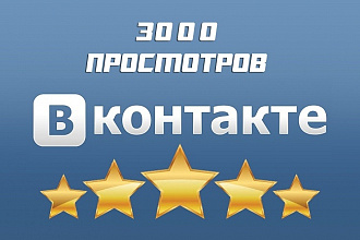 3000 просмотров Вашего видео Вконтакте