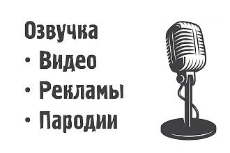 Озвучка видео, рекламы, пародии