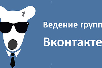 Ведение группы или публичной страницы вконтакте VK 7 дней