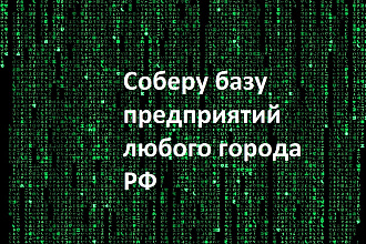Соберу базу любого города РФ