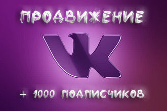 Добавлю 1000 живых подписчиков на вашу страничку в ВК