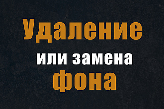 Удалю или поменяю фон на любой фотографии