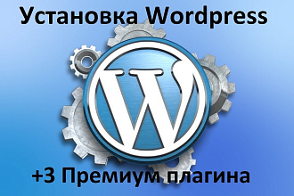 Установка Wordpress + 3 Премиум плагина в подарок