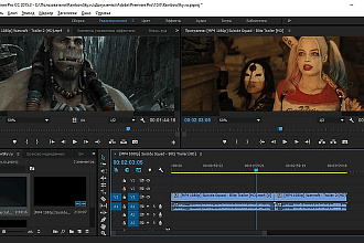 Монтаж в Adobe Premier cc 2019, склейка, музыка, вставки, качественно