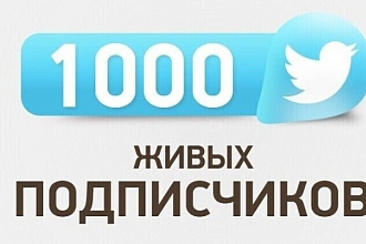 Эксклюзивно 1000 подписчиков на ваш Twitter
